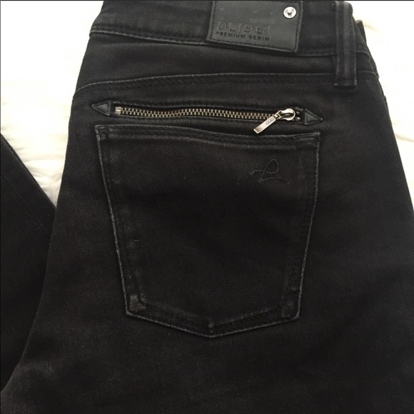 DL1961 Jessica Skinny Jeans in Black Onyx 26 - Picture 5 of 8